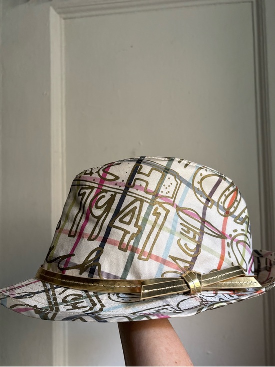 Coach Accessories - NWOT Coach Vintage Y2K Signature Bucket Hat graffiti-style monogram print